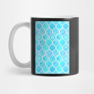 Blue Aesthetic Tessellation Pattern Mug